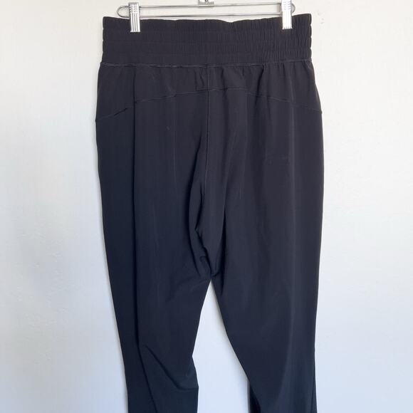 Lululemon Pants Sz 8 Medium Sun Setter High Rise Jogger Full Length Black - Picture 3 of 7